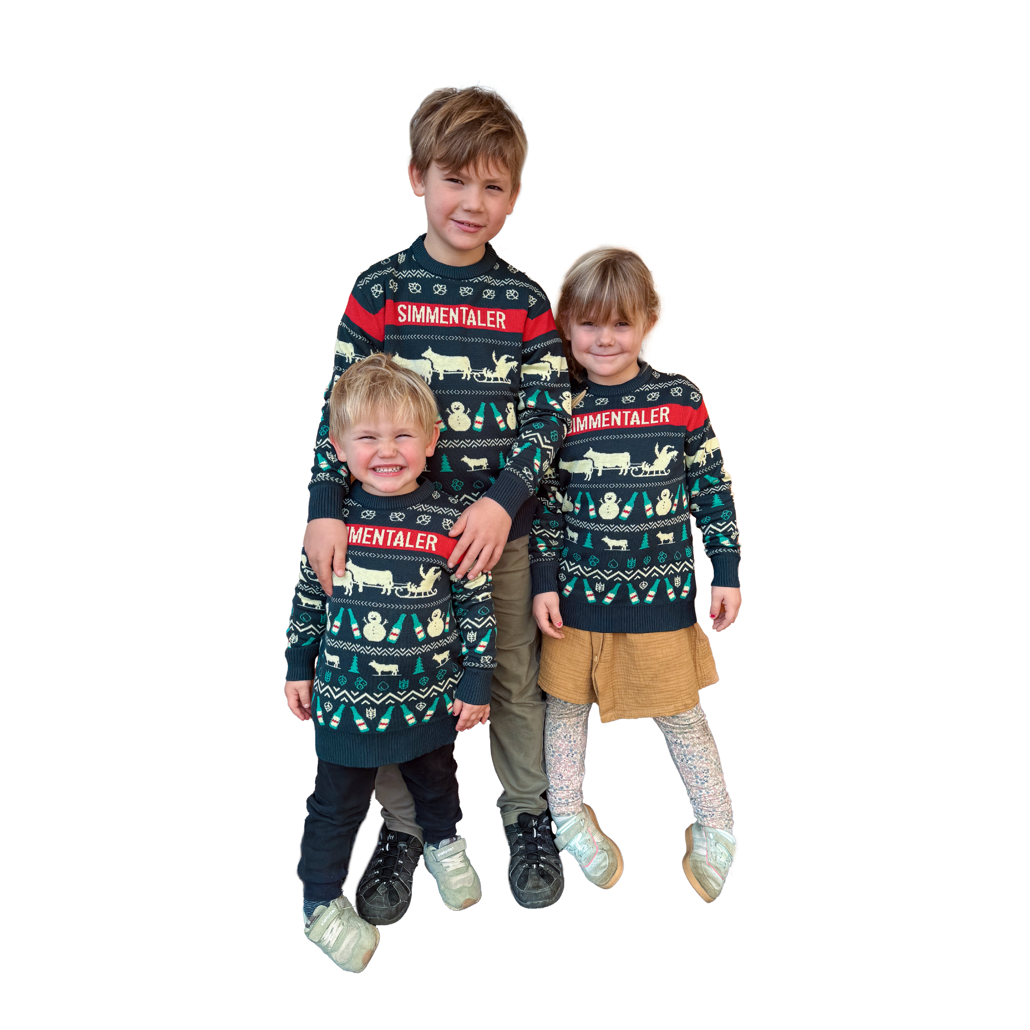 Weihnachtspullover Blau