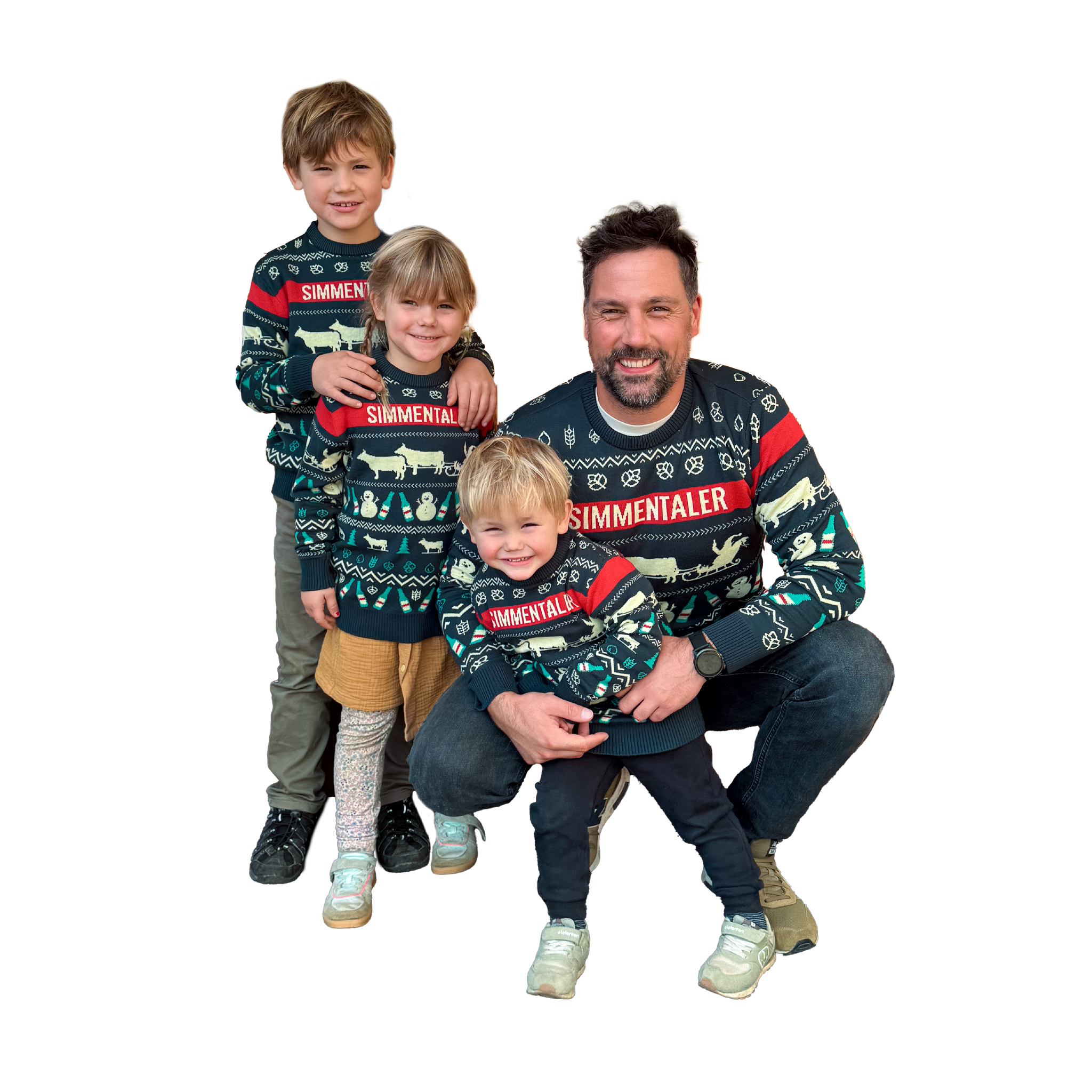 Weihnachtspullover Blau